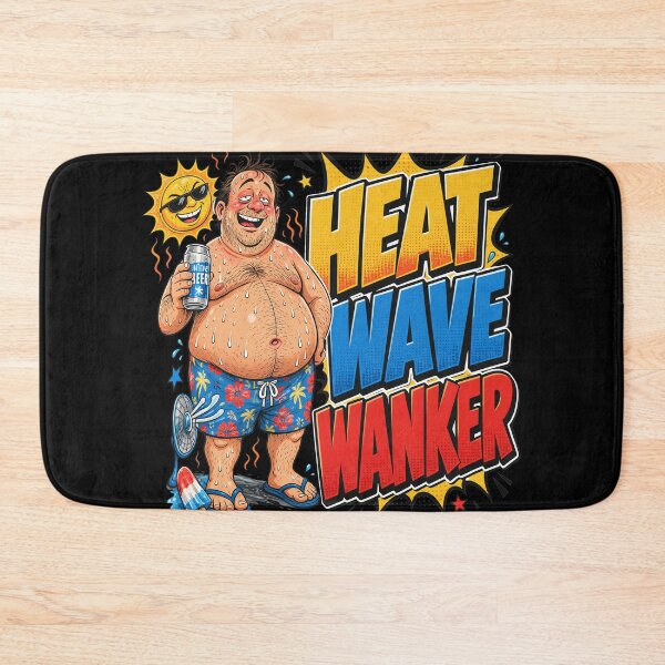 Item preview, Heat Wave Wanker Summer Humor Comic Art designed and sold by RODNESAPIAN.
