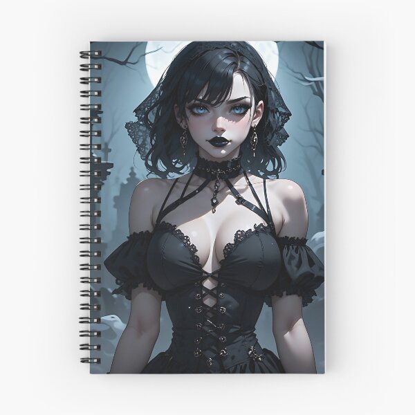 Item preview, Hot Halloween Anime Girl Goth Mommy Waifu Woman designed and sold by Your New Fixation.
