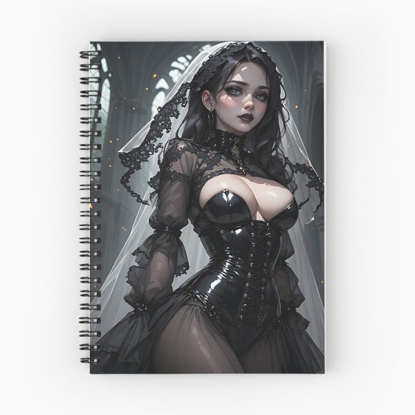 Item preview, Hot Halloween Anime Girl Goth Mommy Waifu Woman designed and sold by Your New Fixation.
