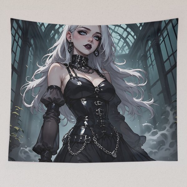 Item preview, Hot Halloween Anime Girl Goth Mommy Waifu Woman designed and sold by Your New Fixation.