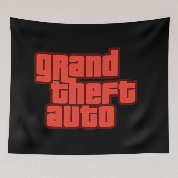Item preview, GTA Grand Theft Auto Logo Strong Red designed and sold by BubblePopRed.