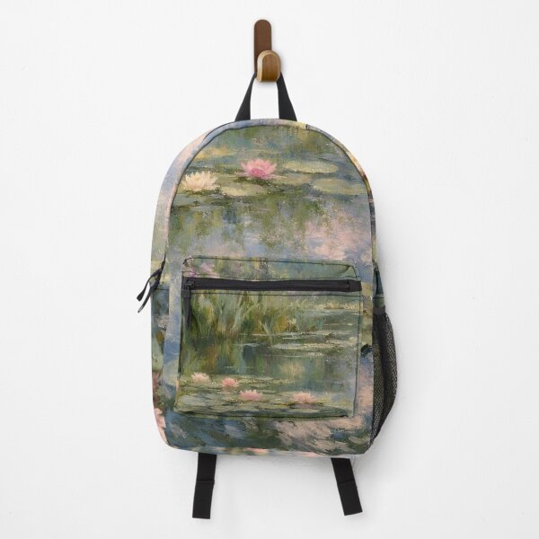 Item preview, Water Lilies by Claude Monet Fan Art Watercolor Painting Vintage Botanical Floral Flowers Nature Digital Illustration designed and sold by Matt_Smith.