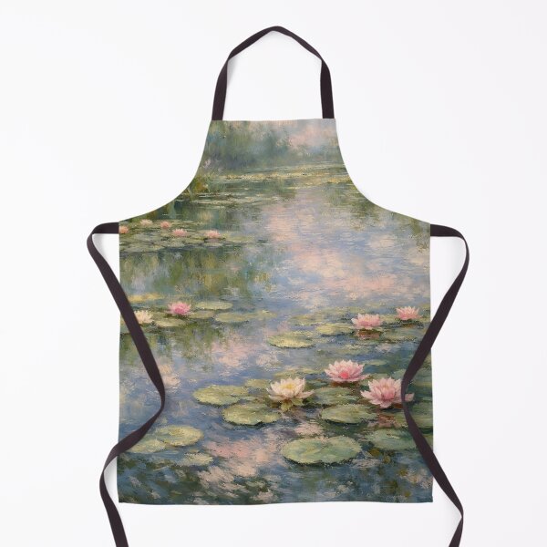 Item preview, Water Lilies by Claude Monet Fan Art Watercolor Painting Vintage Botanical Floral Flowers Nature Digital Illustration designed and sold by Matt_Smith.