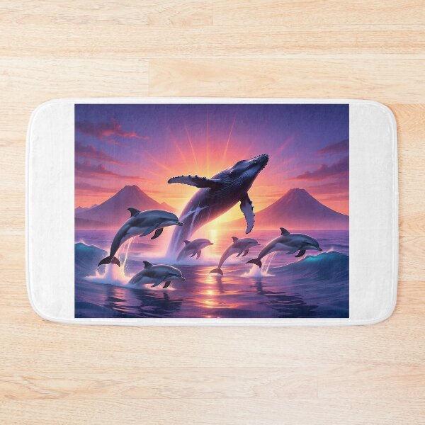 Item preview, Ocean Flight — Whale and Dolphins at Dusk designed and sold by Hawaii26.