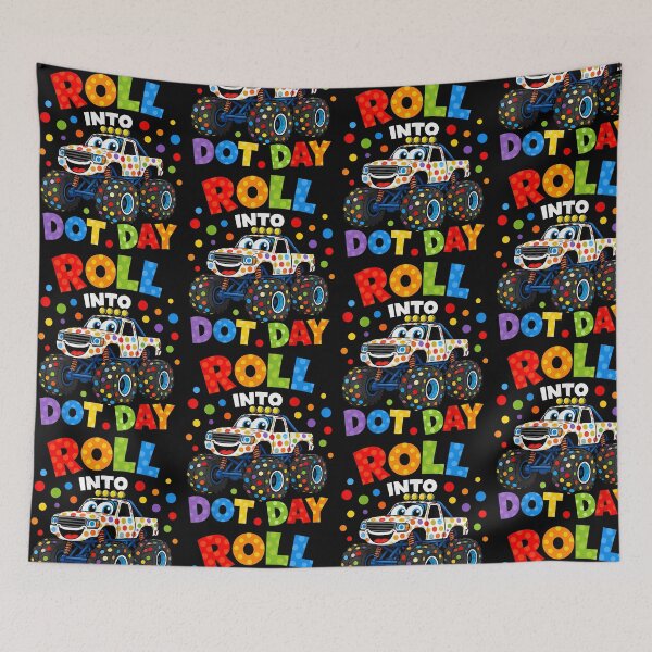 Item preview, Roll Into Dot Day Colorful Monster Truck Polka Dot designed and sold by OddPopARt.