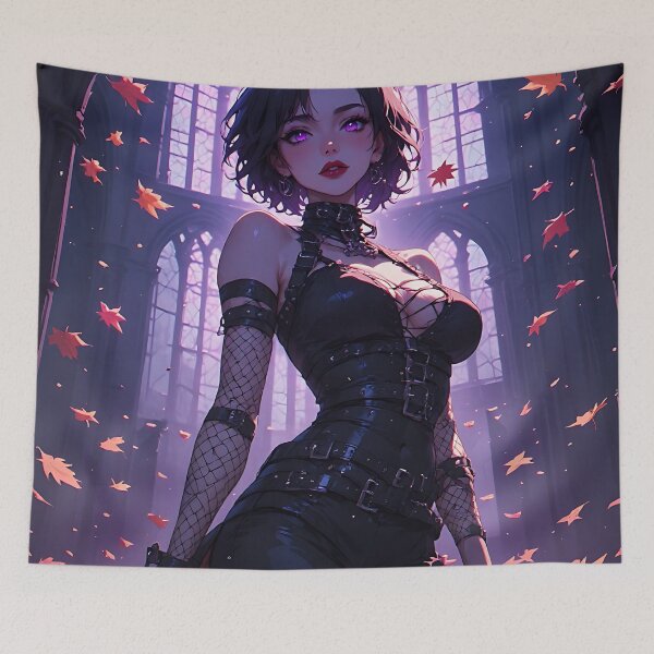 Item preview, Hot Halloween Anime Girl Goth Mommy Waifu Woman designed and sold by Your New Fixation.