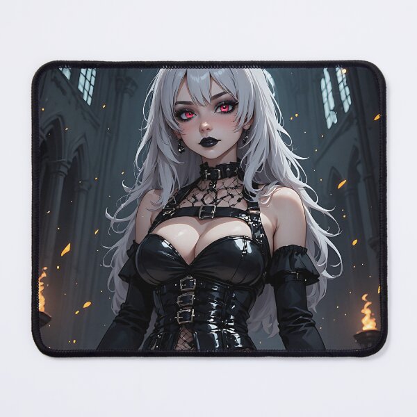 Item preview, Hot Halloween Anime Girl Goth Mommy Waifu Woman designed and sold by Your New Fixation.
