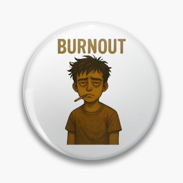 Item preview, Exhausted Boy Cigarette In Mouth Character Portrait designed and sold by MaviseCharest.