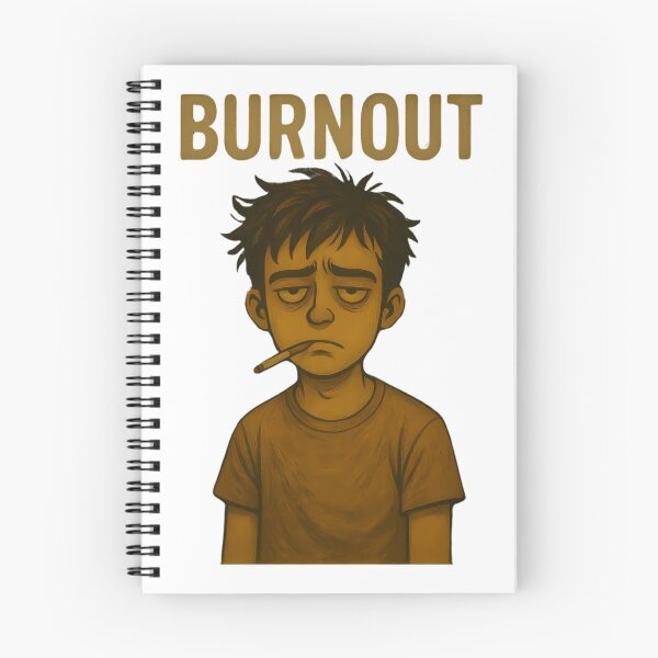 Item preview, Exhausted Boy Cigarette In Mouth Character Portrait designed and sold by MaviseCharest.