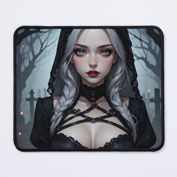 Item preview, Hot Halloween Anime Girl Goth Mommy Waifu Woman designed and sold by Your New Fixation.
