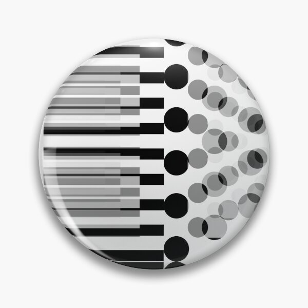 Item preview, Black and White Piano Stripes and Polka Dots designed and sold by WD-Artist.