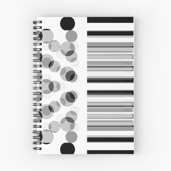 Item preview, Black and White Piano Stripes and Polka Dots designed and sold by WD-Artist.