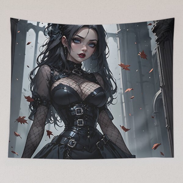 Item preview, Hot Halloween Anime Girl Goth Mommy Waifu Woman designed and sold by Your New Fixation.