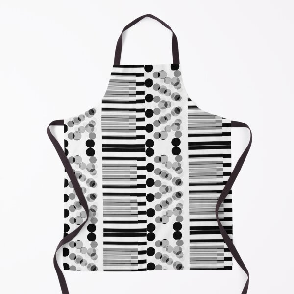 Item preview, Black and White Piano Stripes and Polka Dots designed and sold by WD-Artist.