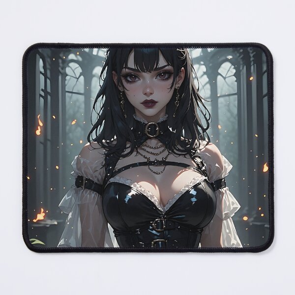 Item preview, Hot Halloween Anime Girl Goth Mommy Waifu Woman designed and sold by Your New Fixation.