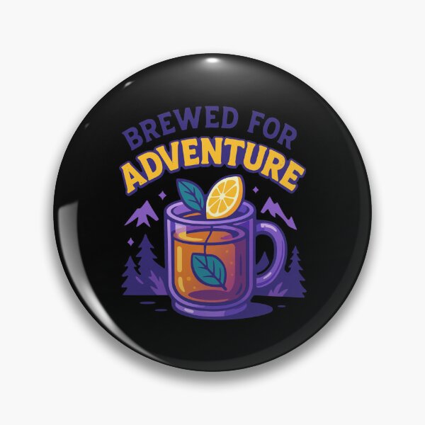 Item preview, Brewed For Adventure Tea Mountain Design designed and sold by RODNESAPIAN.