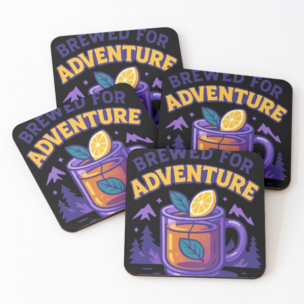 Item preview, Brewed For Adventure Tea Mountain Design designed and sold by RODNESAPIAN.