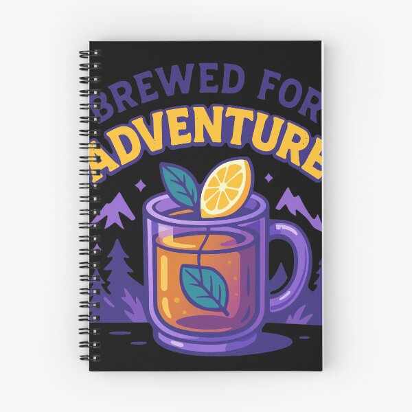 Item preview, Brewed For Adventure Tea Mountain Design designed and sold by RODNESAPIAN.