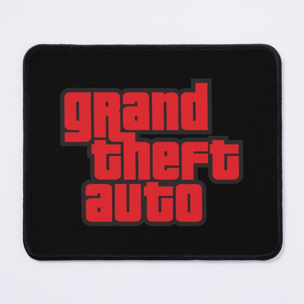 Item preview, GTA Grand Theft Auto Logo Vibrant Red designed and sold by BubblePopRed.