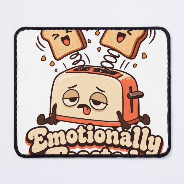 Item preview, Emotionally Toasted Funny Toaster Cartoon designed and sold by S06PMarketing.