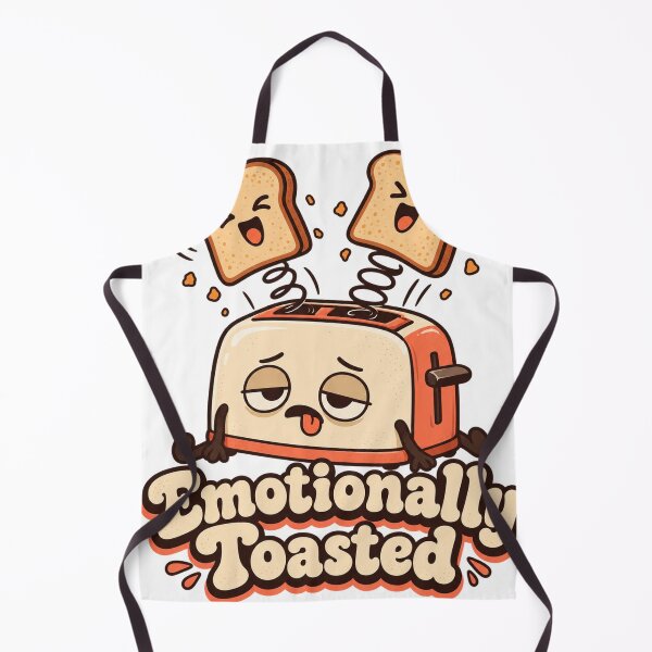 Aperçu de l'œuvre Emotionally Toasted Funny Toaster Cartoon créée et vendue par S06PMarketing.