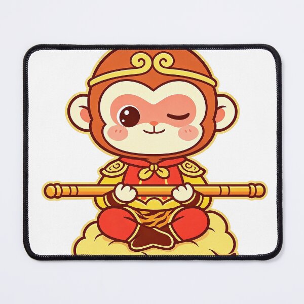 Item preview, Cute Kawaii Chibi Sun Wukong Winking Zen designed and sold by DigArtis.