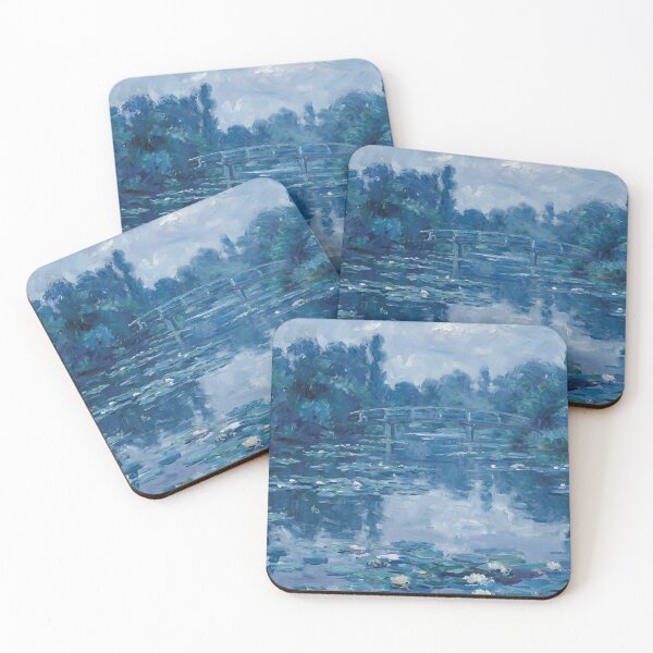 Item preview, Water Lilies by Claude Monet Fan Art Watercolor Painting Vintage Botanical Floral Flowers Nature Digital Illustration designed and sold by Matt_Smith.