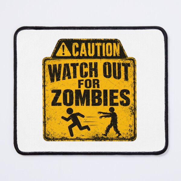 Item preview, Caution Watch Out For Zombies Horror Fan Undead Apocalypse designed and sold by HumansStuck12.