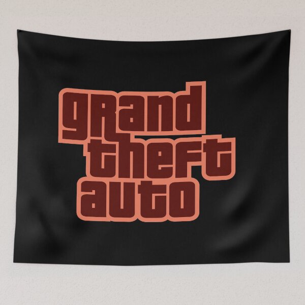 Item preview, GTA Grand Theft Auto Logo Red designed and sold by BubblePopRed.