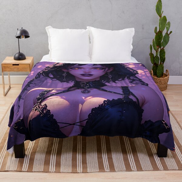 Item preview, Hot Halloween Anime Babe Goth Mommy Waifu Woman designed and sold by Your New Fixation.