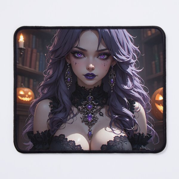 Item preview, Hot Halloween Anime Babe Goth Mommy Waifu Woman designed and sold by Your New Fixation.