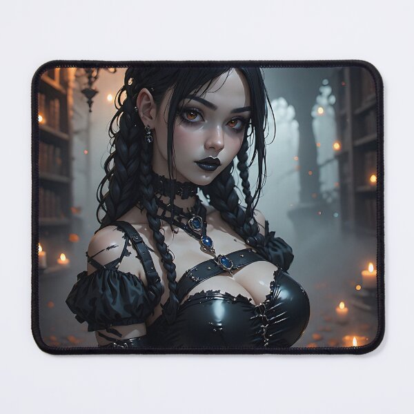 Item preview, Hot Halloween Anime Babe Goth Mommy Waifu Woman designed and sold by Your New Fixation.