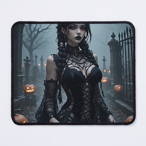 Item preview, Hot Halloween Anime Babe Goth Mommy Waifu Woman designed and sold by Your New Fixation.