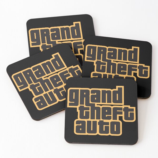 Item preview, GTA Grand Theft Auto Logo Gold designed and sold by BubblePopRed.