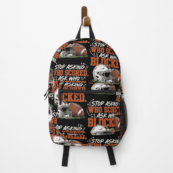 Item preview, Stop Asking Who Scored Ask Who Blocked Football Lineman designed and sold by thefirstbroo.