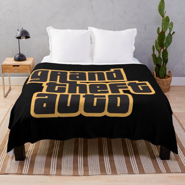 Artikelvorschau, GTA Grand Theft Auto Logo Gold entworfen und verkauft von BubblePopRed.