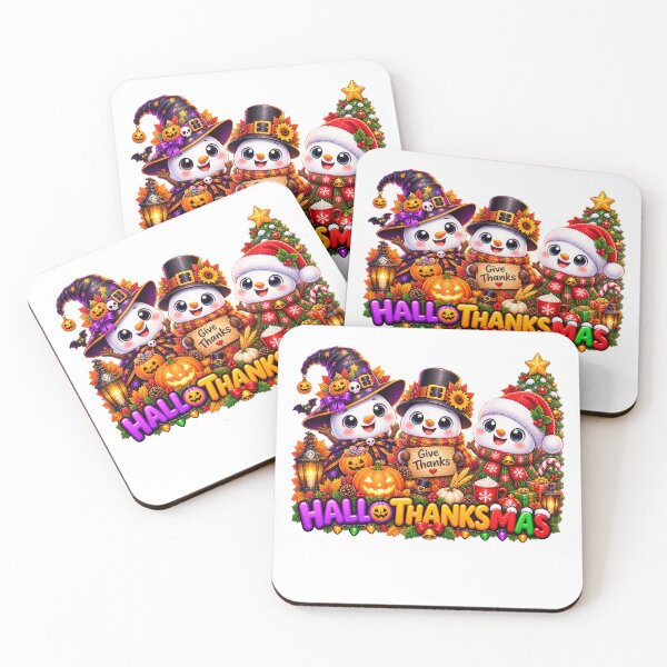 Item preview, Cute Snowman Halloween Thanksgiving Christmas designed and sold by QuiteOrbit.