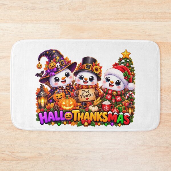 Item preview, Cute Snowman Halloween Thanksgiving Christmas designed and sold by QuiteOrbit.