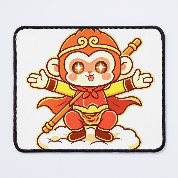 Item preview, Cute Kawaii Chibi Sun Wukong Joyful Hug designed and sold by DigArtis.