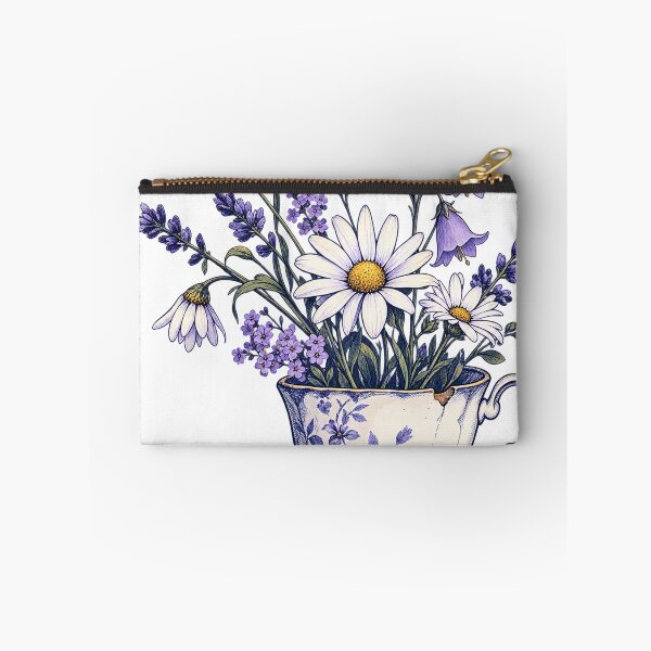 Item preview,  Loose Ink Wildflower Teacup Sketch designed and sold by S06PMarketing.