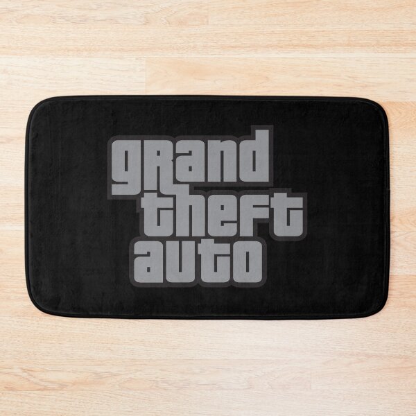 Item preview, GTA Grand Theft Auto Logo Grey designed and sold by BubblePopRed.