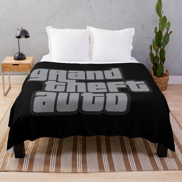 Artikelvorschau, GTA Grand Theft Auto Logo Grau entworfen und verkauft von BubblePopRed.