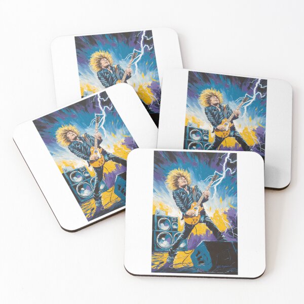Item preview, Guitarist Playing Electric Guitar Lightning Stage designed and sold by MaviseCharest.