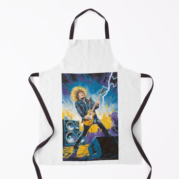 Item preview, Guitarist Playing Electric Guitar Lightning Stage designed and sold by MaviseCharest.