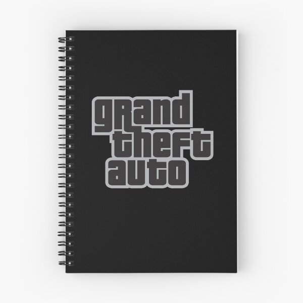 Item preview, GTA Grand Theft Auto Logo Gray designed and sold by BubblePopRed.
