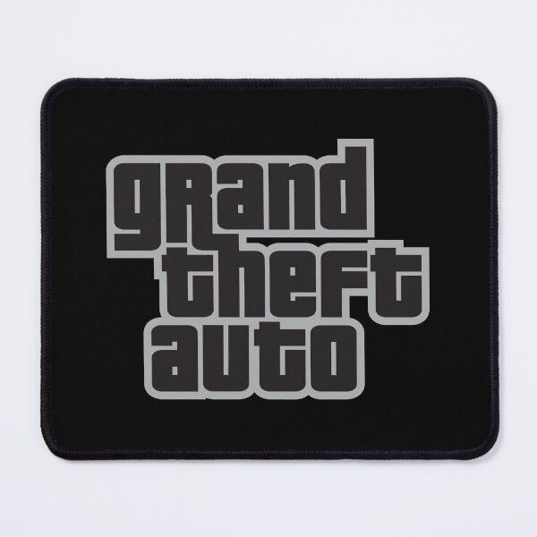 Item preview, GTA Grand Theft Auto Logo Gray designed and sold by BubblePopRed.