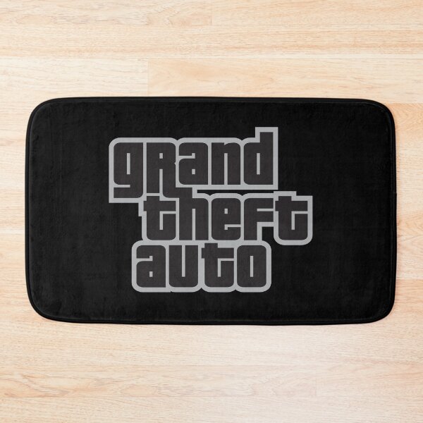 Item preview, GTA Grand Theft Auto Logo Gray designed and sold by BubblePopRed.