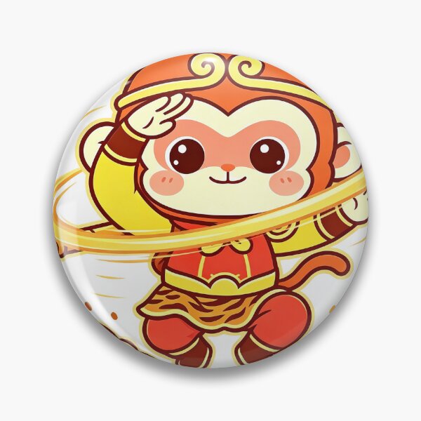 Item preview, Cute Kawaii Chibi Sun Wukong Spinning Staff designed and sold by DigArtis.