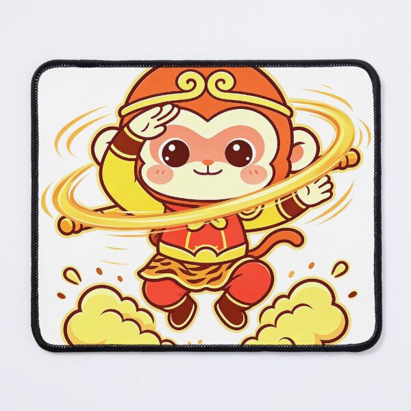 Item preview, Cute Kawaii Chibi Sun Wukong Spinning Staff designed and sold by DigArtis.