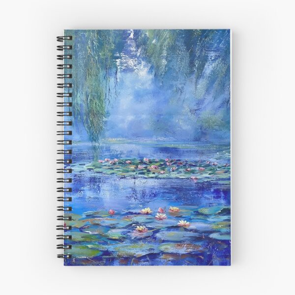 Item preview, Water Lilies by Claude Monet Fan Art Watercolor Painting Vintage Botanical Floral Flowers Nature Digital Illustration designed and sold by Matt_Smith.